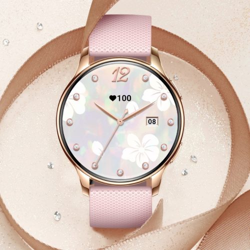 V bunke ružová chytrá hodinky Y11