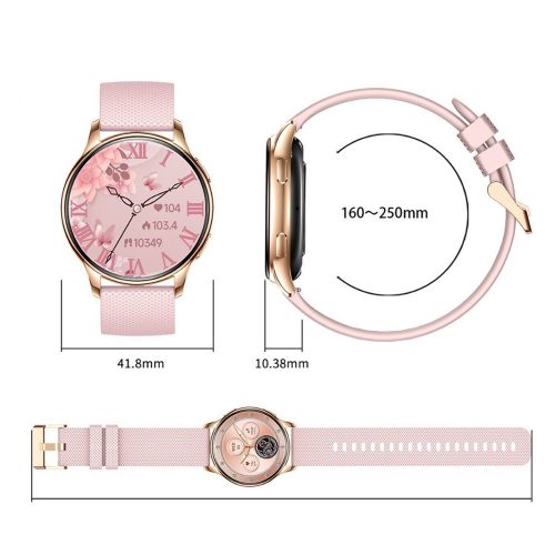 V bunke ružová chytrá hodinky Y11