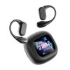 V bunke:SonicEdge Q18 Bluetooth slúchadlá s displejom, ANC potlačením hluku, čierna