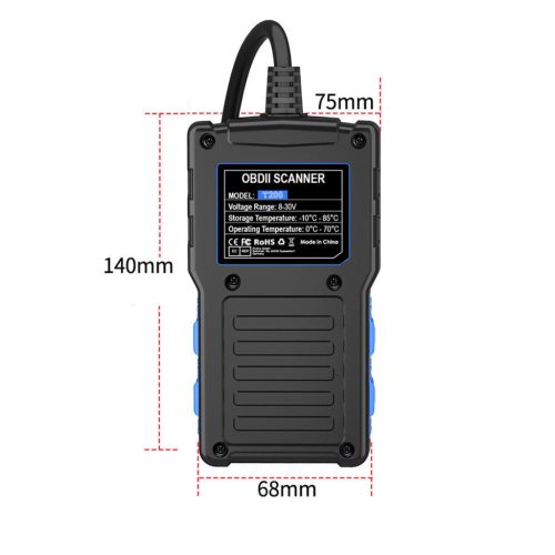 Prosím preložte text v bunke do slovenčiny, potrebujem len preklad, žiadne ďalšie komentáre T200 čítačka chybových kódov.