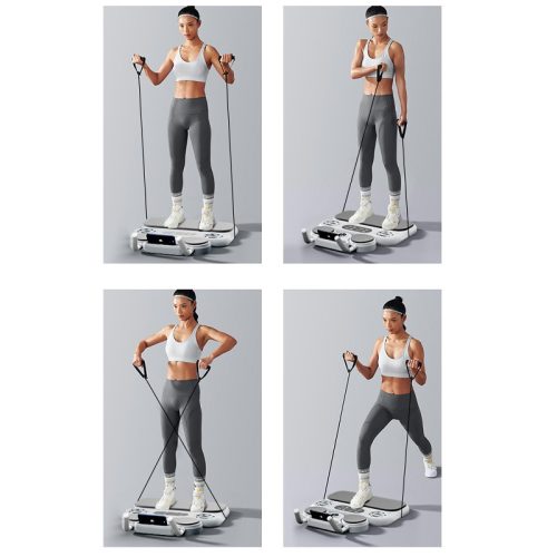 Robiflex Multifunkciós hasizomtréner gumiszalaggal és könyöktámasszal – Teljes testet formáló otthoni fitneszeszköz