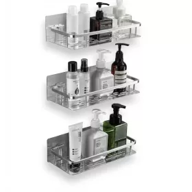 3 szintes alumínium fürdőszobai sarokpolc