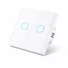 Modern Érintőpaneles Villanykapcsoló – 2-es Osztás (Fehér)