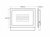 50 W-os RGB LED reflektor távirányítóval, IP66