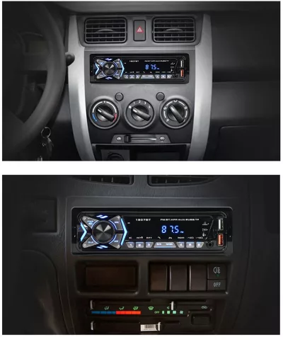 Aokatoo Catana 1807BT Bluetooth autorádio s MP3 prehrávačom, ovládaním cez aplikáciu, USB/TF/AUX vstupom a diaľkovým ovládaním - výhodná cena