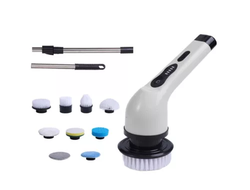 Elektrická kefa s rotačným mechanizmom, Jeswo, 9 kefových hlavíc, Multicolor