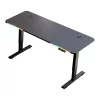Elektricky nastaviteľný herný stôl s RGB osvetlením – 140×60 cm