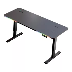   Elektricky nastaviteľný herný stôl s RGB osvetlením – 140×60 cm