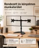 Stojan na dva monitory pre displeje s uhlopriečkou 10–32 palcov, s otočným a nastaviteľným mechanickým ramenom