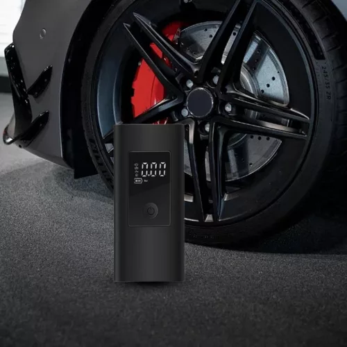 Akkumulátoros digitális mini kompresszor 80 W, USB-C töltéssel