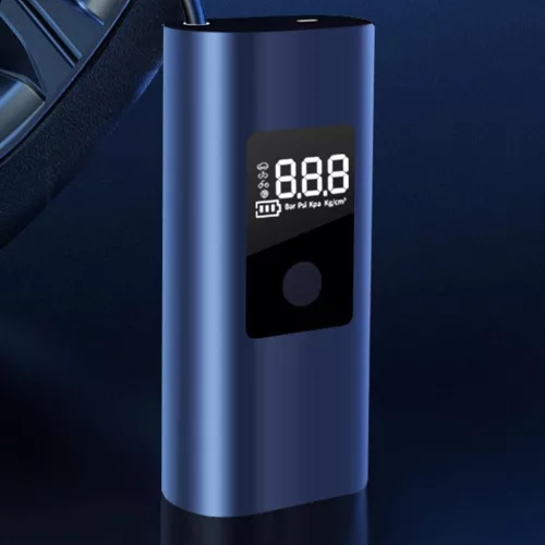 Akkumulátoros digitális mini kompresszor 80 W, USB-C töltéssel