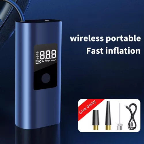 Akkumulátoros digitális mini kompresszor 80 W, USB-C töltéssel