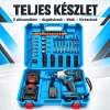 Súprava dvojakumulátorového vŕtačky-skrutkovača REXTOOL Basic – 96 V