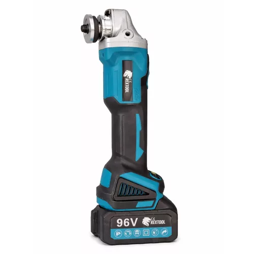 Rextool Dupla Akkumulátoros sarokcsiszoló– 96V