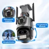 Titan 360° 8 MP 4K 4G SIM-kártyás kültéri PTZ biztonsági kamera – iCSee, IP66