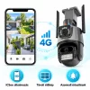 Titan 360° 8 MP 4K 4G SIM-kártyás kültéri PTZ biztonsági kamera – iCSee, IP66