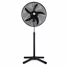   Sada 2 ks 18-palcových stojacích ventilátorov – s 5 lopatkami, 3 rýchlostnými stupňami, nastaviteľná výška 104–132 cm, čierna