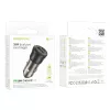 Borofone BZ25 Journey 38 W USB-A/USB-C nabíjačka do auta + 1 m kábel USB-C–USB-C, čierna