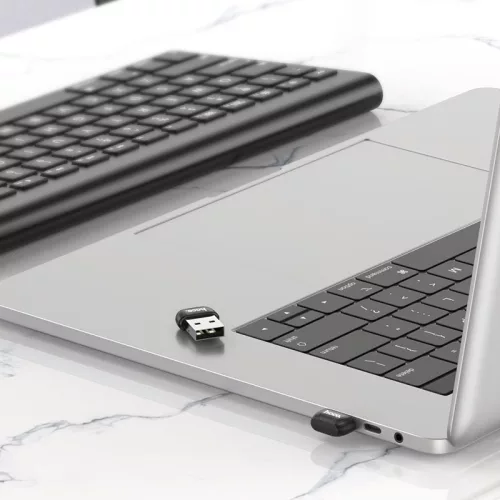 HOCO UA18 Bluetooth 5.0 USB-A nano adaptér, čierny