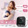Lulia LU01 dvojitá elektrická odsávačka mlieka, 4 režimy, 9 rýchlostí, biela (SKY)