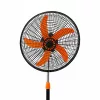 Sada 2 ks 18-palcových stojacích ventilátorov – s 5 lopatkami, 3 rýchlosťami, výškovo nastaviteľné v rozmedzí 104–132 cm, oranžová farba