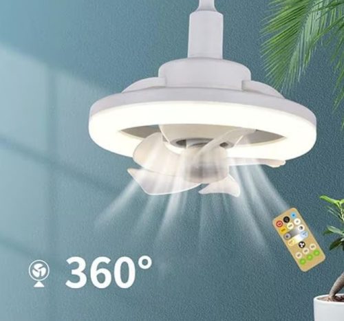 Ventilátor Proled s objímkou E27, s diaľkovým ovládačom