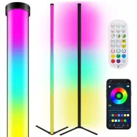 Aplikáciou ovládaná rohová stojaca lampa s Bluetooth