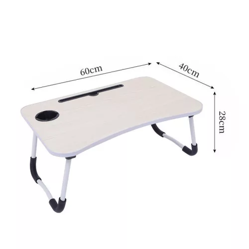 Stolík na notebook do postele, drevený