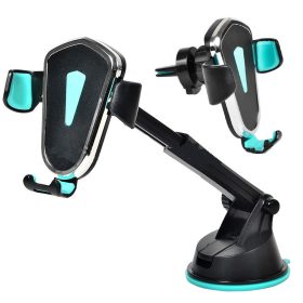 V bunke je text:2 v 1 automobilový držiak na telefón