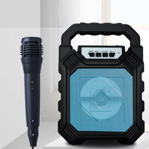 V bunke je text:
Preložené do slovenčiny:
SK-668 prenosný reproduktor s mikrofónom