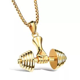 Zlatá činka náhrdelník