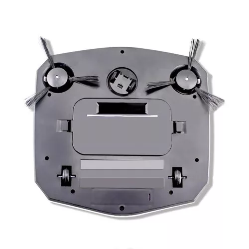 V bunke je text: KLJ 26A robotický vysávač s bočnou kefou, čierna